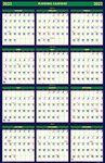 House Of Doolittle 2022-2023 Laminated 4 Seasons Wall Calendar, Reversible, 24 x 37 Inches, July - June and January - December (HOD391-23)