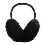 ZLYC Womens Girls Winter Fashion Adjustable Faux Fur EarMuffs Ear Warmers (Black),One Size