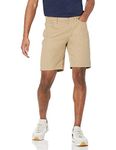 Amazon Essentials Men's Slim-Fit 9" Inseam Stretch 5-Pocket Short, Khaki Brown, 36