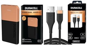 Duracell Powerbank 20000mh with Series 3 - A to C Cable