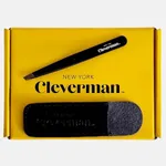 Cleverman Precision Slant Tweezer for Men – Expert Eyebrow and Facial Hair Removal, Ideal for Ingrown Hair & Splinters, Travel Tweezer