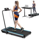 Folding Treadmill for Home, 2.5HP Under Desk Treadmill Walking Pad with Powerful Motor/Widened Shock Absorption Running Belt/App Control, Foldable Running Exercise Machine, Adjustable Speeds 1-12km/h