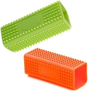 OVEE LANDO 2 Pack Hollow Rubber Pet Dog Cat Hair Remover Cars Furniture Carpet Clothes Sofa Cleaner Brush