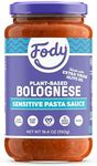 Fody Foods Pasta Sauce | Plant-Based Vegan Bolognese Sauce | Low FODMAP Certified | Gut Friendly No Onion No Garlic | IBS Friendly Kitchen Staple | Gluten Free Lactose Free Non GMO