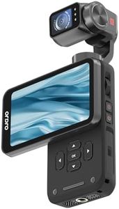 ORDRO M5 5K Gimbal Camera | 3-Axis Stabilization | 3.5-inch Rotating Touch Screen | IR Night Vision | Wide Angle | Long Battery Life| 4K 60FPS Handheld Camcorder for Vlogging