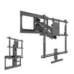Mount-It! Fireplace Mantel TV Wall Mount, Above Fireplace Drop Down TV Mount, Pull Down TV Mantle Mount with Spring Assist, Screen Sizes 42-65 inches with VESA from 100x100 to 600x500, max 55 lbs