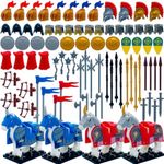 Taken All Custom Medieval Knight Weapons Pack Accessories kit Armor Helmet Shield Horses Bow Arrow for Kids Toys Compatible with Major Brands