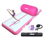 AWSUM Inflatable Air Gymnastics Mat 10ft/13ft/16ft/20ft/23ft Training mat 4/8 inches Thick tumbling mat with Electric Pump for Home/Gym/Outdoor