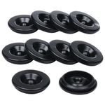 Kit King USA 10 Pack Rubber Grease Plug Dust Caps for Trailer Spindles That Fit Most 2000 to 3500 Pound Dexter 85-1 Axles, Hubs Trailer Bearing Dust Cap Covers Replacement for EZ Lube Axle