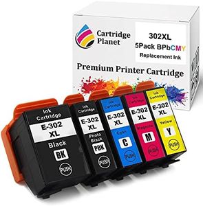 Cartridge Planet 5 Pack (1BK,1PBK,1C,1M,1Y) Compatible Ink for Epson 302XL for Epson Expression Premium XP-6000 Expression Premium XP-6100