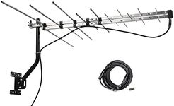 McDuory TV Outdoor Yagi Antenna with Long Range Reception Capacity - Digital TV Antenna Available for Attic or Roof Mount, Long Range Digital OTA Antenna for Clear Reception, 4K/1080P/HD