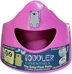 Toddler Essentials Easy Pour Potty - Dark Pink | Portable Potty Training Toilet Seat for Toddlers | Hygienic, Easy to Clean, and Travel-Friendly