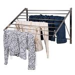 brightmaison Clothes Drying Rack Stainless Steel Wall Mounted Folding Adjustable Collapsible, 6.5 Yards Drying Capacity