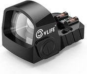 CVLIFE WolfCovert Motion Awake Mini Green Dot Sight, (Compatible with RMS/RMSC) 2MOA Red Dot Open Reflex Sight Compact Shockproof IPX6 Waterproof, with Adapter Plate for MOS & 21mm Picatinny Base