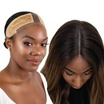 Milano Original Lace WiGrip Comfort Band, Velvet Wig Grip Band, Adjustable Non-Slip Headband for Wigs, Ideal for Hair Loss, Cosplay, Chemotherapy Patients, Fits Any Head Size, Nude