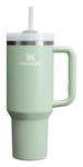 Stanley Quencher H2.0 FlowState Stainless Steel Vacuum Insulated Tumbler with Lid and Straw for Water, Iced Tea or Coffee, Smoothie and More, Matcha Cream, 40 oz / 1.18 L