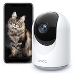 GNCC Pet Camera, Dog Camera Puppy Camera with APP, 1080P Baby Monitor, Indoor 360° Camera (Manual Up and Down), Motion/Sound Detection, Night Vision, 2-Way Audio, Cloud/SD Storage, 2.4GHz Only, P1