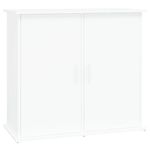 vidaXL Aquarium Stand - Fish Tank Display Frame in White - 81x36x73 cm Engineered Wood Construction - Versatile Storage Compartments