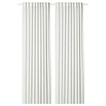 IKEA HILJA Curtains, 1 pair, white, 145x250 cm