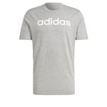 adidas Men's Essentials Single Jersey Linear Embroidered Logo T-shirt T-Shirt, Medium Grey Heather, L