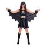 amscan 9906259 Womens Officailly Licensed Classic Batgirl Fancy Dress Costume UK Dress Size 12-14