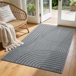 Front Door Mat 36''x59'', Absorbent Dirt Resist Washable Non Slip Low-Profile Indoor Doormat, Welcome Entryway Door Mats,Grey