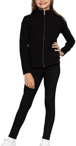 STRETCH IS COMFORT Black Cotton Stretch Collection | Multiple Styles: Jackets, Leggings and Yoga Sets for Girls and Women