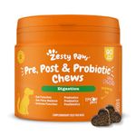 Zesty Paws Probiotics for Dogs | Dog Probiotic Supplements for Digestive Care & Digestive Treats - Health Supplies for UK Dogs | 90 Pcs