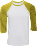 Canvas Mens 3/4 Sleeve Baseball T-S