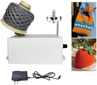 Yarn Winder Crochet Kit,Electric Yarn Ball Winder for Crocheting,Efficiently Make Neat 4 oz Yarn Cake Adjustable Automactic Bobbin Winder,Good Helper for Knitting Enthusiast