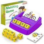 HahaGift Kids Toys Age 3 4 5 Year Old Boys Girls Gifts,Match Spelling Letter Learning Games for 3-6 Year Olds Educational Toys Flash Card for Toddler Age 2-4 Birthaday Gifts for 3 4 5 Year Old Girl