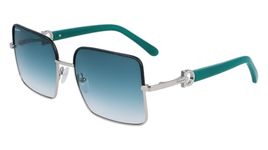 Salvatore Ferragamo SF302SL Sunglasses, 047 Silver Petrol, 60