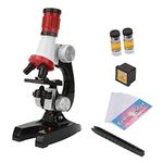 Diyeeni Microscope Kit for Student Beginner,Adjustable Focus Microscope with LED 100XĀXP0X for 7-14 Years Old Kids,Portable Microscope Toys Indoor or Outdoor,Gift for Kids