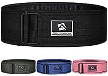 AQF Weight Lifting Belt - 4” Auto Lock Nylon Gym Belt for Functional Training Bodybuilding Powerlifting Deadlift Squat and Weightlifting workout - Lifting Support for Men and Women (XS, Black)