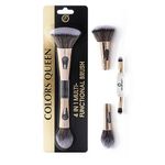 Colors Queen 4 in 1 Multifunctional Brush Set with Ultra Soft Bristles | Blending Eye Shadow & Foundation Brush, Powder Brush, Flat Brush for Women