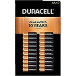 Duracell MN1500 Duralock Copper Top Alkaline AA Batteries - 40 Pack