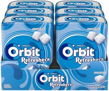 Orbit Refreshers, Bote de Chicles Sin Azúcar Sabor Menta que proporciona frescura inmediata, en formato gragea (6 x 30 chicles)