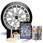 E-TECH Complete Alloy Wheel Refurbishment Repair Kit - Silver - AW-KIT-01