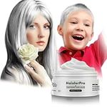 HaiolorPro White Temporary Hair Color Dye Wax Washable，Hair Makeup Paint Wax for Parties or Cosplay, Hair Coloring Products No Messy