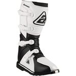 Answer Racing 446638 Powersports Motocross Protection Gear: AR1 Boots, Black/White, Size 12, 1 Pair