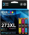 E-Z Ink (Remanufactured Ink Cartridge Replacement for Epson 273XL 273 T273XL to use with XP-520 XP-820 XP-810 XP-600 XP-610 XP-620 Printer (1 Cyan 1 Magenta 1 Yellow) 3 Pack