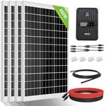 ECO-WORTHY 2kWh/Day 480W Solar Panel Kit 12V Off Grid Solar Power System for Shed Caravan:4pcs 120W Mono Solar Panel + 40A MPPT Solar Charger Controller + Z Brackets +Solar Cable