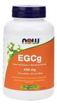 NOW Supplements EGCg GreenTea Ext 400mg (EGCg 200mg) Capsules, 180 Count