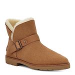 UGG Women's ROMELY Short Buckle Classic Boot, Chestnut, 4 UK