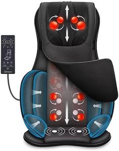 Snailax Neck and Back Massager with Heat, Full Body Massage Chair Pad with Compression, Shiatsu Kneading Seat Portable, Seat Massager