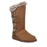 BEARPAW Women's Emery Hickory Size 8 | Women's Boot Classic Suede | Women's Slip On Boot | Comfortable Winter Boot