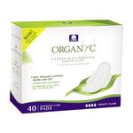 Organyc - 100% Certified Organic Cotton Feminine Pads, Sanitary Napkin 40 Count, Heavy Flow, New Larger Size Packaging