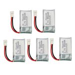 5PCS Drone Battery, 3.7V 550mAh Li Ion Battery, Remote Control UAV Battery for Hubsan X4 H107 H107L H107D MJXRC F47 DFD F180 RC Drone