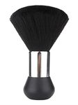 Black Large Barber Brush Neck Duster, Beomeen Soft Neck Brush for Hair Cutting, Neck Face Cleaning Hair Sweep Brushes Salon Tool