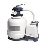 INTEX 3,000 GPH Krystal Clear Sand Filter Pump for Above Ground Pools, Swimming Pool Pump with Automatic Timer - Improved Circulation, Filtration, & Clarity